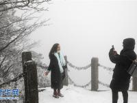 安徽黃山迎來今冬首場降雪