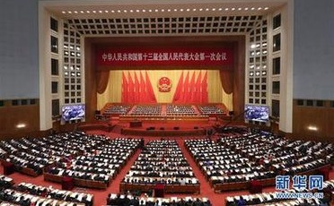 十三屆全國人大一次會議舉行第二次全體會議