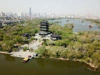 四月里的大明湖 春光明媚柳色新