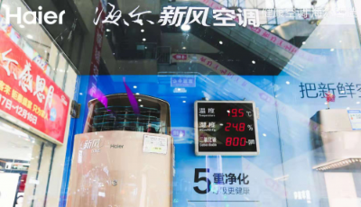 海爾新風自清潔空調上市 為世界空調業打開“外循環”