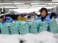 即墨出口服裝企業迎生產旺季