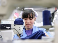 即墨出口服裝企業迎生產旺季