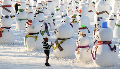 2019個雪人亮相冰城