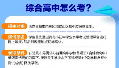 综合高中来了,三学校成试点 