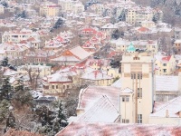 雪后島城似童話世界