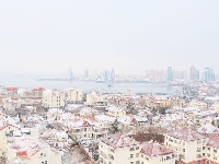雪后島城似童話世界