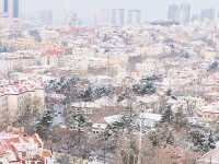 雪后島城似童話世界
