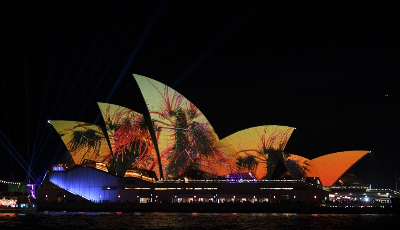 繽紛悉尼燈光音樂節開幕