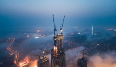 海天中心刷新天際線 黃海之濱崛起第一高 