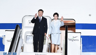 習近平抵達雅典 開始對希臘共和國進行國事訪問