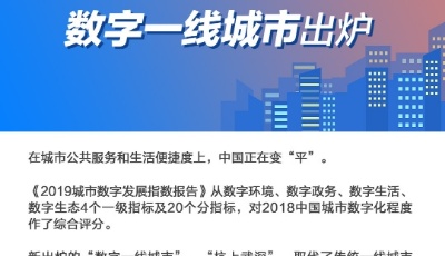 2019城市數字發展指數報告：青島躋身全國前十，北方第二位 