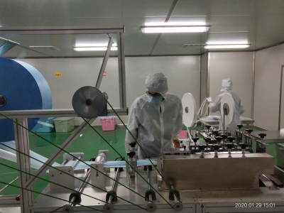 青岛疫情防控应急物资生产企业提速生产