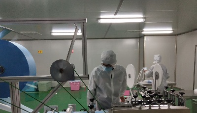 青島疫情防控應急物資生產企業提速生產