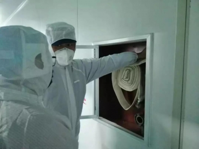 青岛市消防救援支队护航向武汉提供医疗器械生产企业