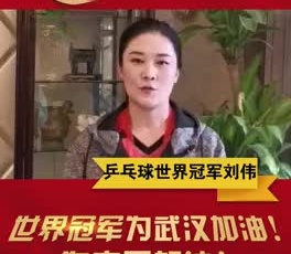 乒乓球世界冠軍劉偉為奮戰(zhàn)在疫情一線的守護(hù)人加油！