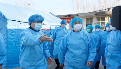 劉家義龔正在濟(jì)寧調(diào)研疫情防控工作