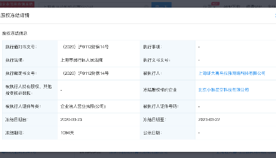 喜马拉雅首次新增股权冻结 冻结期限三年
