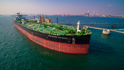 山東港口外貿原油國際中轉首航啟動 