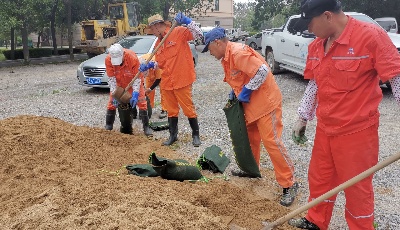 提高突發事件處置能力 青島固廢公司開展防汛應急演練