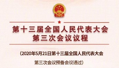 十三屆全國(guó)人大三次會(huì)議議程