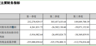 青島中程：2019年凈虧損2.59億元