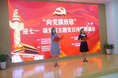 “向党旗致敬 ”  庆七一颂党恩主题党日  诗歌朗诵会