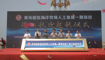 國信海洋牧場投放3.2萬空方人工魚礁  改善海域生態環境 起到良好的集魚效果