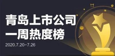 青岛上市公司一周热度榜|多家上市青企释放利好；青岛拟上市企业达30家