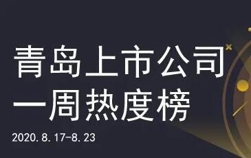 青島上市公司一周熱度榜|森麒麟IPO過(guò)會(huì) A股上市青企將達(dá)43家
