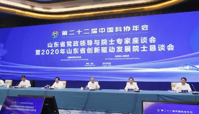 山東省黨政領(lǐng)導(dǎo)與院士專(zhuān)家座談會(huì)  暨2020年山東省創(chuàng)新驅(qū)動(dòng)發(fā)展院士懇談會(huì)舉行