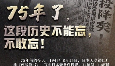 75年了，這段歷史不能忘，不敢忘！