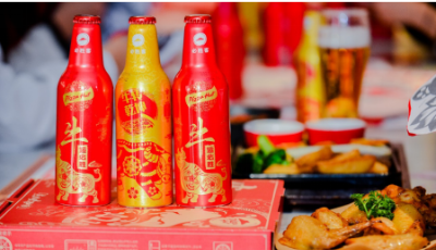 青島啤酒再度攜手必勝客，定制牛年“美酒+美食”的鴻運組合