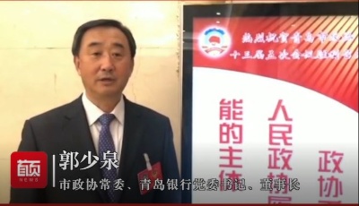 市政协常委、青岛银行党委书记、董事长郭少泉：地方企业审慎进入金融行业