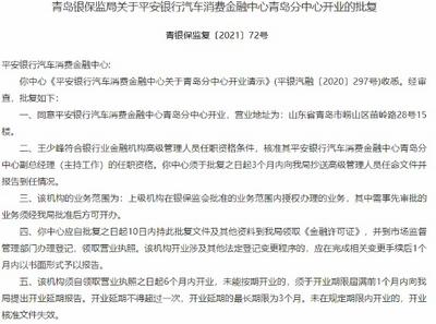 成功获批！青岛首张“汽车金融牌照”落地金家岭