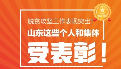 脫貧攻堅工作表現突出！山東這些個人和集體受表彰