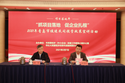 青岛启动促进民间投资政策宣讲活动 精准解读四新经济等相关政策