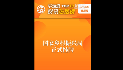 早知道·財(cái)訊熱搜榜TOP10（2月26日）