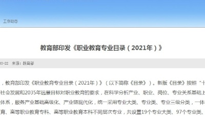 官宣！最新職業教育專業目錄出爐！超1300個專業！有啥新變化？速查→