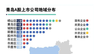 青岛上市A股资本地图：47家公司民企占6成 行业细分龙头过半