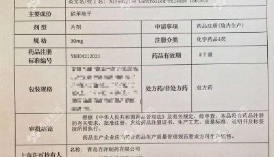 青島驕傲！青島市高新技術(shù)企業(yè)百洋制藥自主研發(fā)的高端制劑硝苯地平控釋片獲批