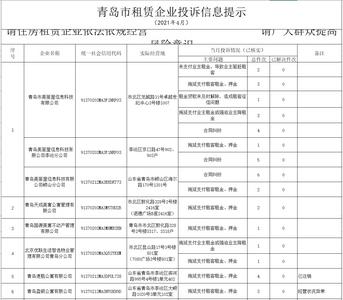 拖欠租金、合同纠纷……青岛这17家中介投诉信息被官方通报