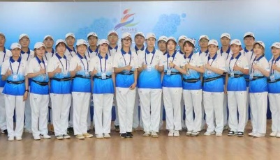 青島3000名青年志愿者“出征”第十四屆全國(guó)學(xué)生運(yùn)動(dòng)會(huì)