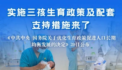 重磅！实施三孩生育政策及配套支持措施来了