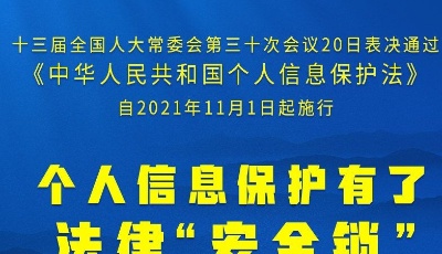 个人信息保护法来了