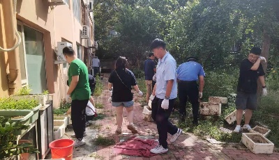 市南区金门路街道银川西路社区：包联共建进小区 文明创建暖人心