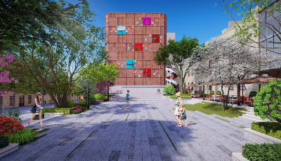 青島市市北分局服務歷史街區(qū)展翼復興助力打造街角口袋公園