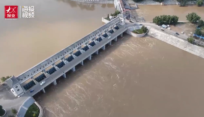 水流量达1060m³/s！记者直击四女寺防汛第一线