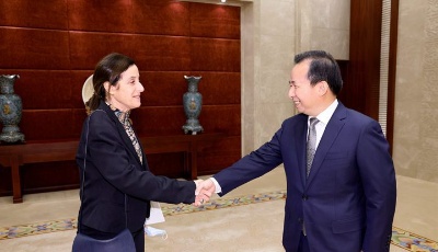 李干杰会见以色列驻华大使潘绮瑞