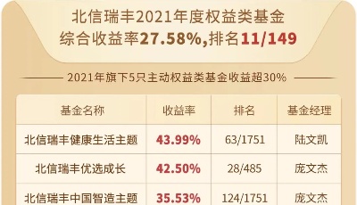 股债双丰收 │ 北信瑞丰年度成绩单出炉：权益强势崛起，固收稳健延续
