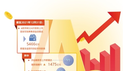 2021年A股IPO数量及募资额均创新高 新股上市跑出加速度